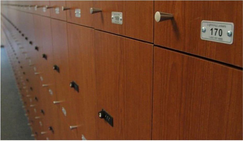 Wooden lockers