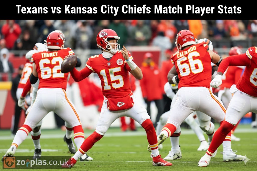 Texans vs Kansas City Chiefs Match Player Stats