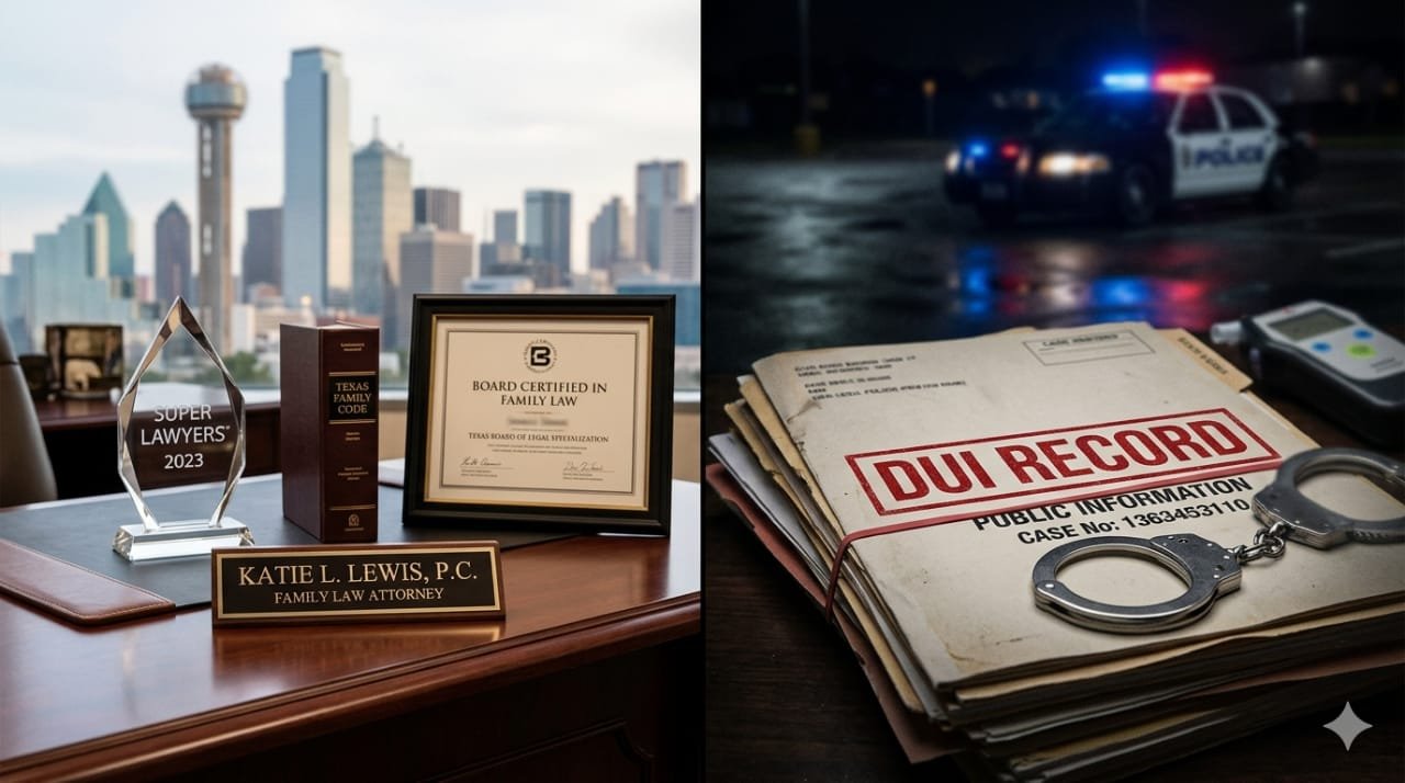 Katie L. Lewis Respected Dallas Family Attorney Has a Questionable Past and a DUI Record