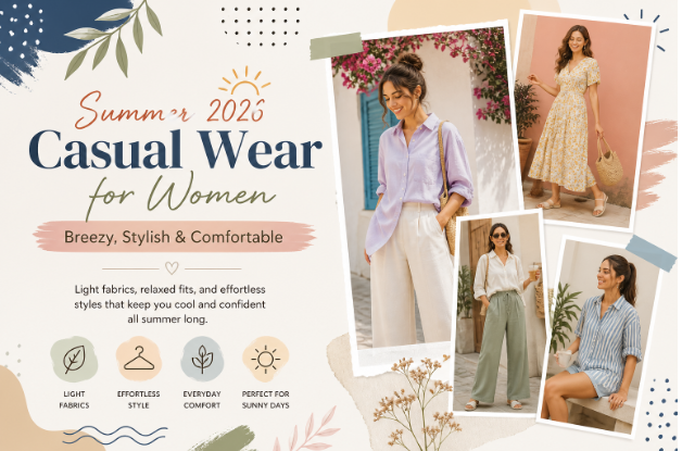 Summer 2026 Casual Wear for Women: Breezy, Stylish & Comfortable